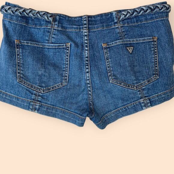 GUESS Denim Shorts in Dark Wash Women's Size 31 = 8 - Picture 4 of 13